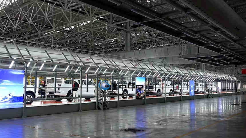 Linha de Montagem Pesada para Veículos Comerciais